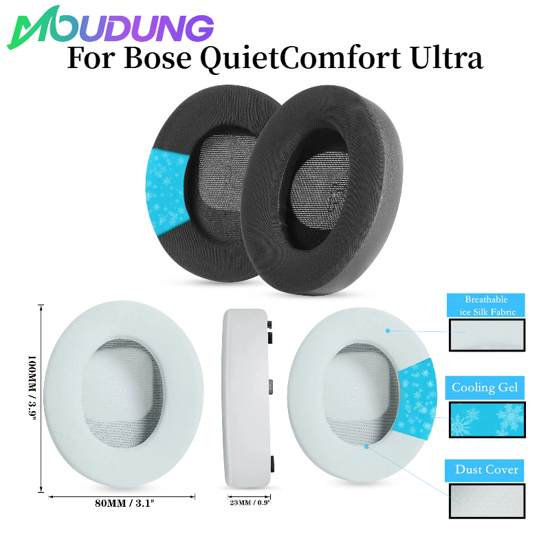 MOUDUNG Cooling Gel Ear Pads f - đánh giá và giá Bose Headphone Qc Ultra