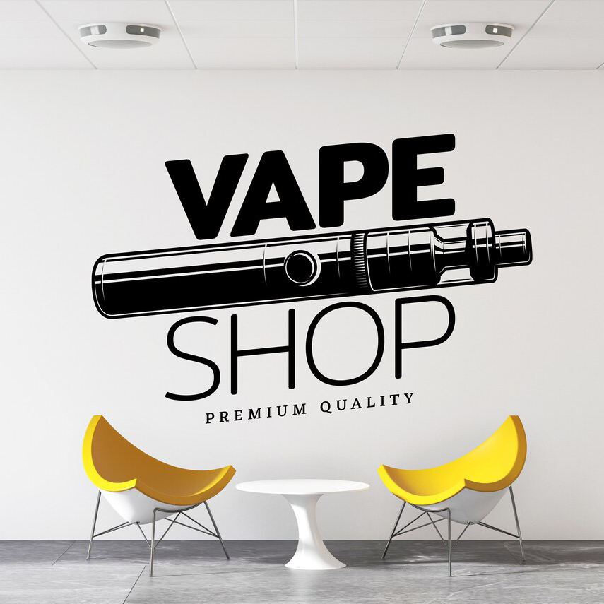 Vape Shop Wall Decal Window St - đánh giá và giá Vaping Store