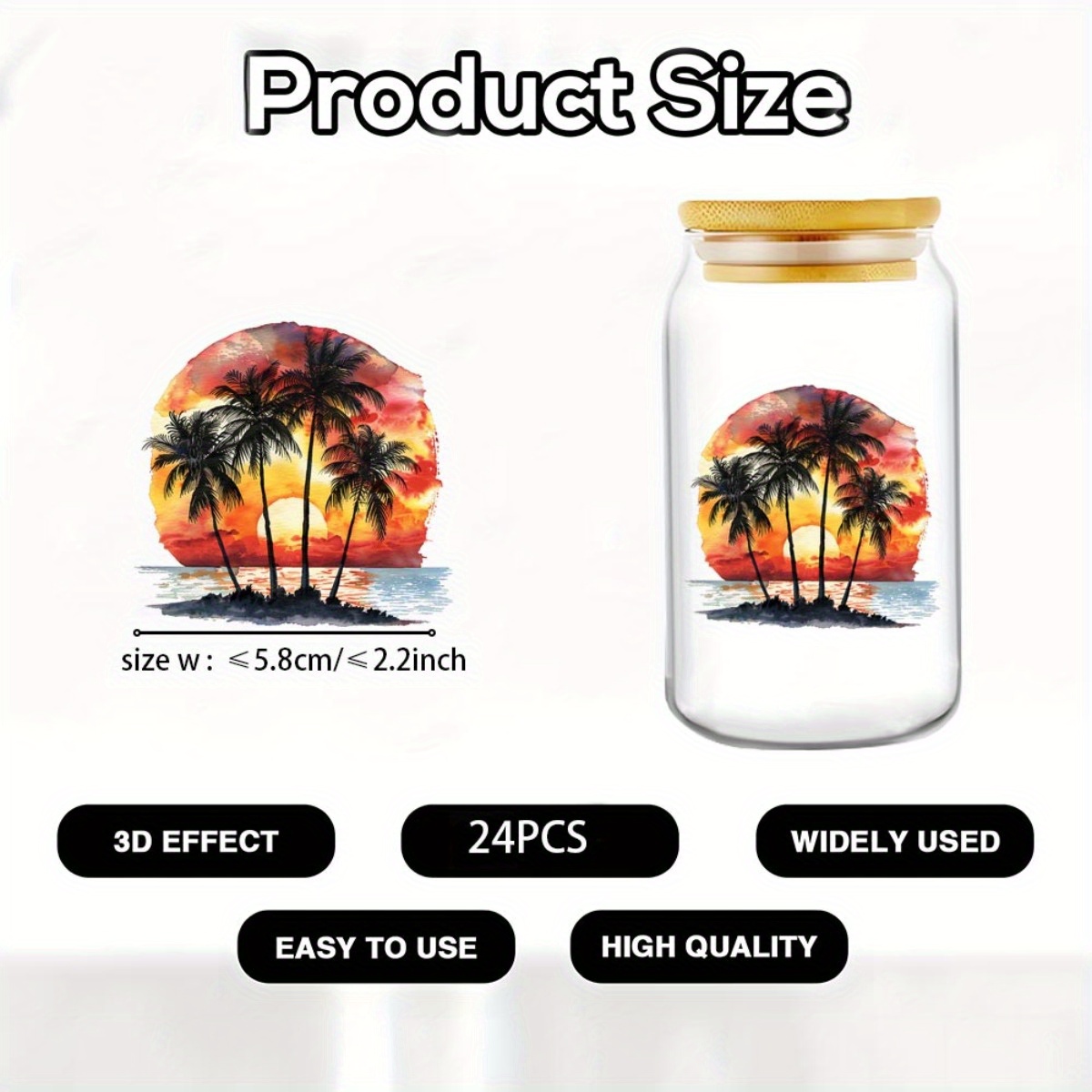 24Pcs/Set Summer Tropical Beac - đánh giá và giá Rdta Tank Glass