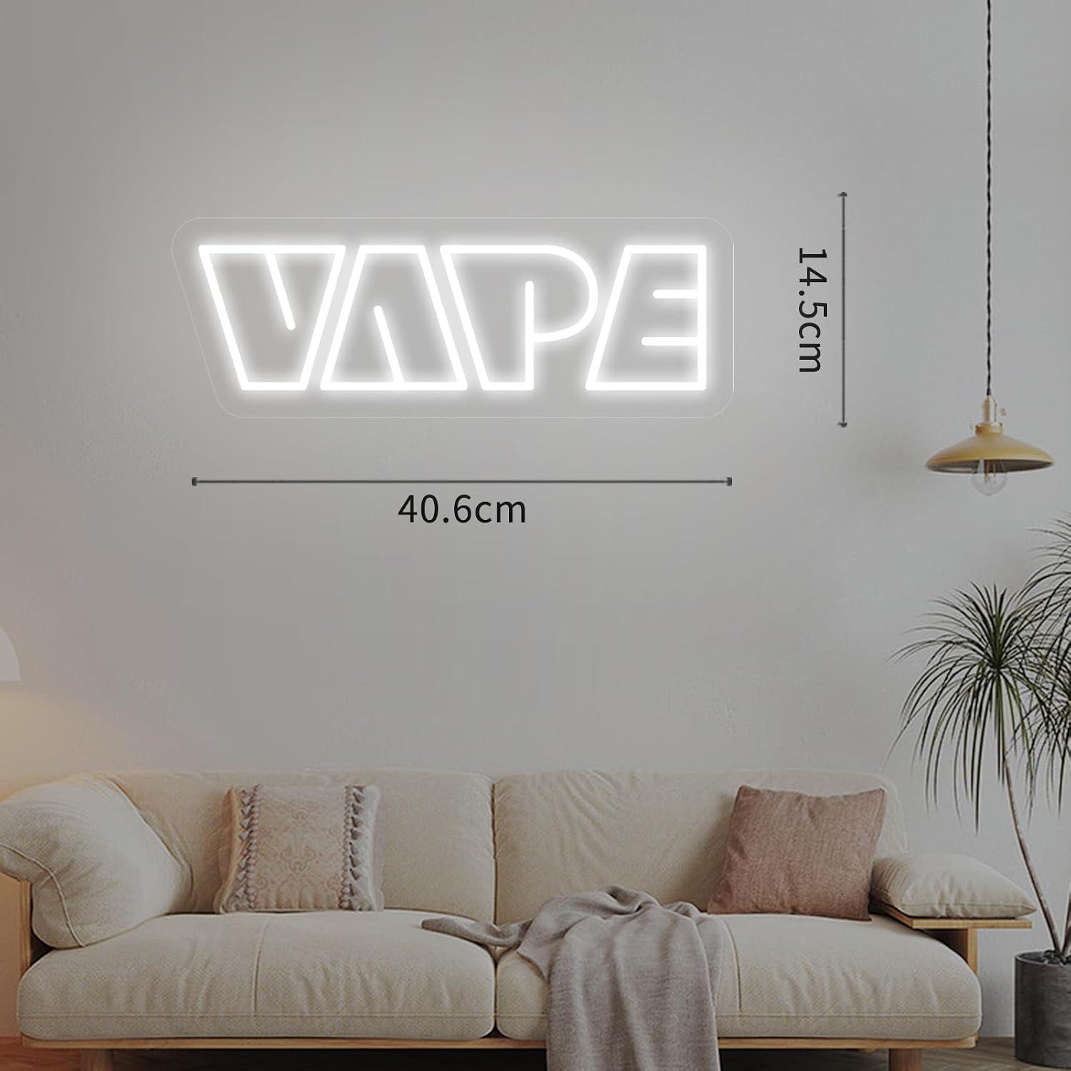 VAPE Neon Sign USB Dimmable LE - đánh giá và giá Vaping Store