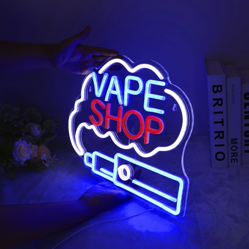 LED VAPE SHOP Smoke Neon Sign  - đánh giá và giá Vaping Store